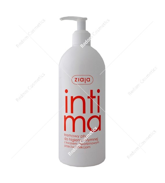Ziaja Intima kremowy płyn do higieny intymnej z kwasem askorbinowym  500 ml