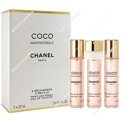 Chanel Coco Mademoiselle woda toaletowa wkład 3 x 20 ml