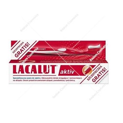 Lacalut Aktiv Zestaw Pasta do zębów 75ml+ szczoteczka