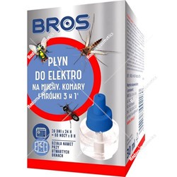 Bros elektro płyn na muchy, komary i mrówki 40 ml