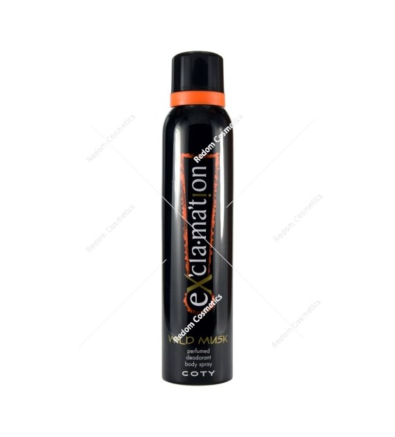 Coty Exclamation dezodorant Wild Musk 150ml spray