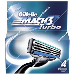 Gillette Mach3 Turbo wkłady 4 szt