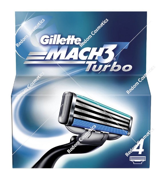 Gillette Mach3 Turbo wkłady 4 szt