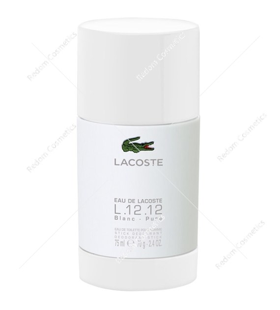 Lacoste eau de L.12.12 Blanc dezodorant w sztyfcie 75 ml