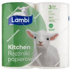 Lambi Kitchen ręczniki papierowe 3-warstwowe 2 rolki