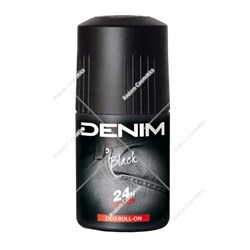 DENIM Black dezodorant męski roll-on 50 ml