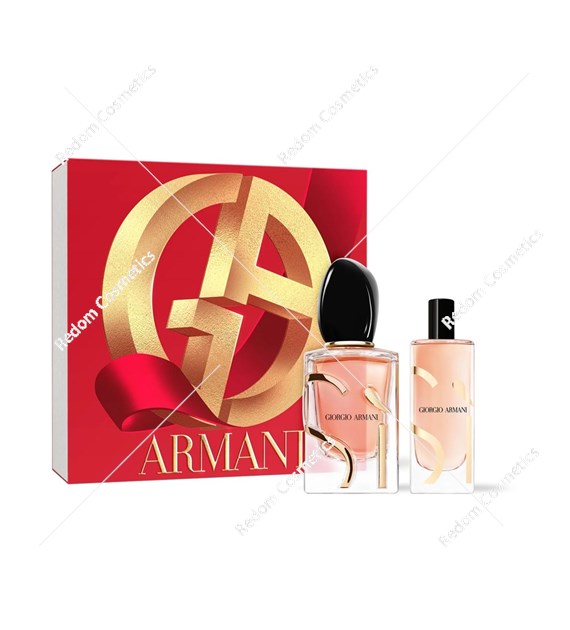 Giorgio Armani Si Eau de Parfum Intense 2023 woda perfumowana 50 ml spray + woda perfumowana 15 ml