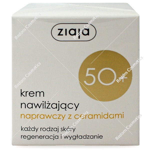 Ziaja 50+ krem nawilzający naprawczy z ceramidami 50 ml