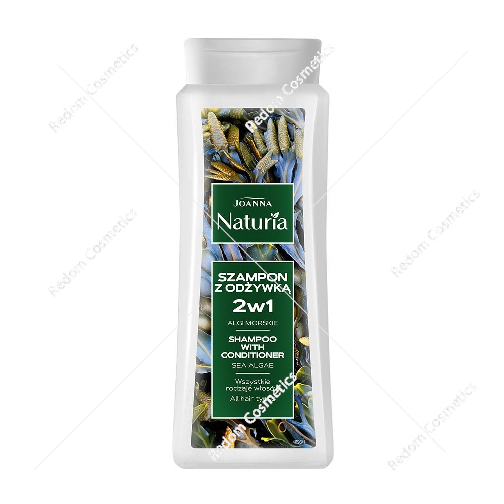 Joanna Naturia szampon 2 w1 do wszystkich rodzajów włosów z algami morskimi 500ml