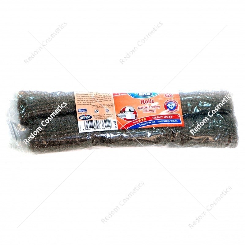 ARIX czyścik z wełny stalowej 6 sztuk