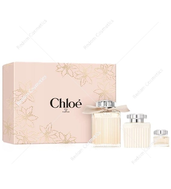 Chloé zestaw woda perfumowana dla kobiet 75 ml + balsam do ciała 100 ml + woda perfumowana 5 ml