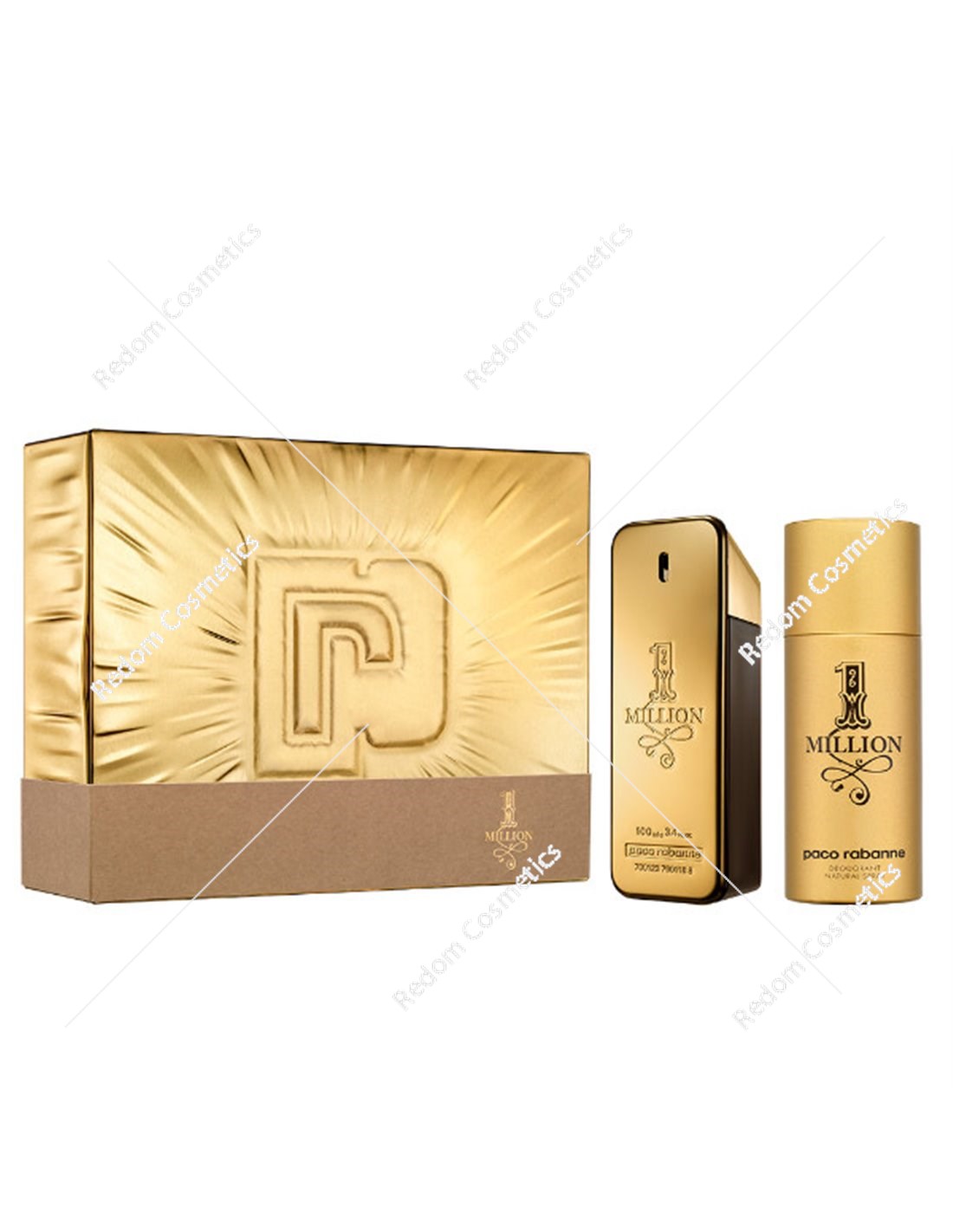 Paco Rabanne 1 Million woda toaletowa 100 ml spray + dezodorant 150 ml spray