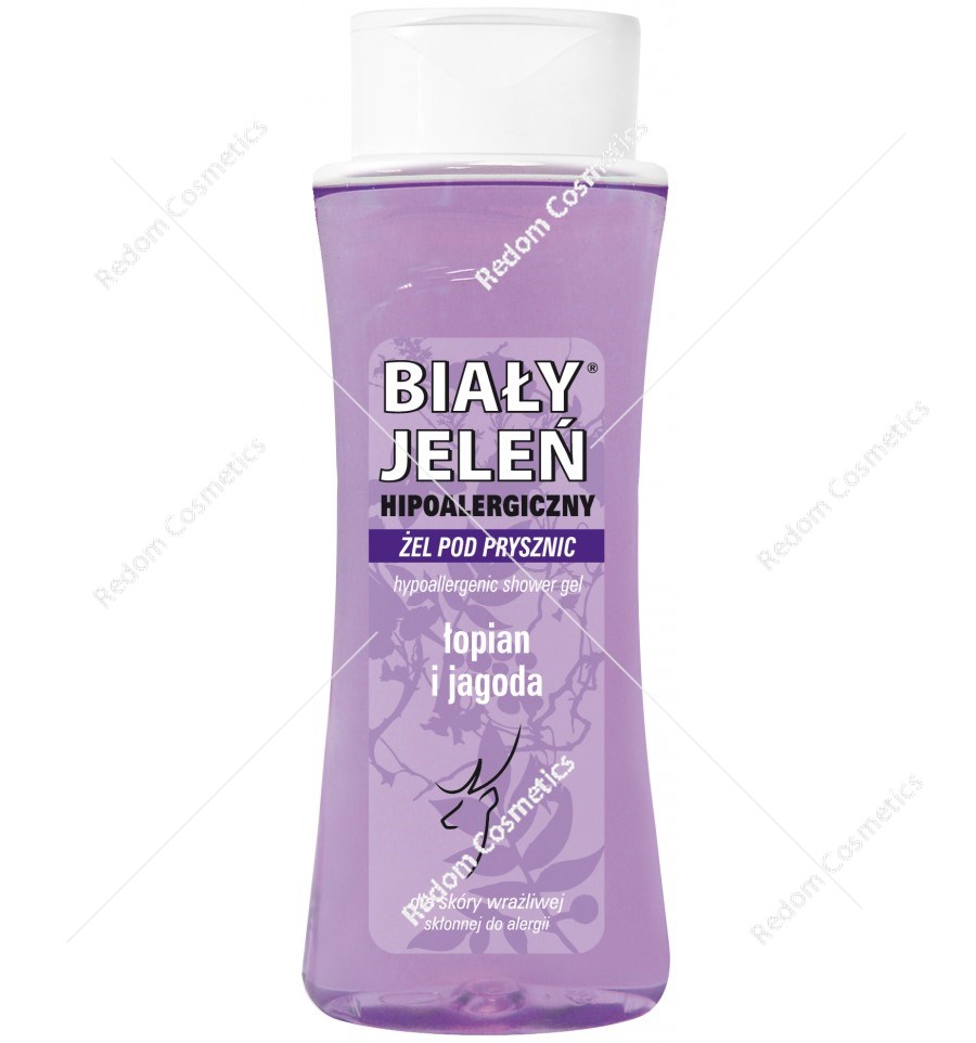 Biały Jeleń żel pod prysznic z łopianem i jagodą 250ml