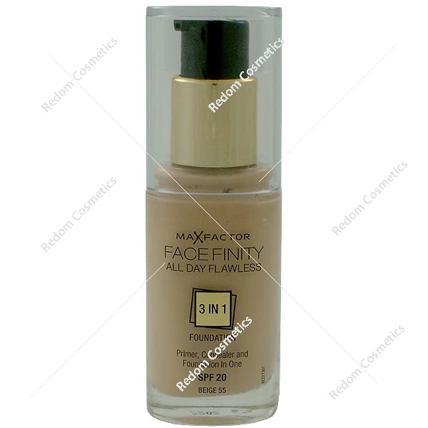 Max Factor Facefinity All Day Flawless 3 w 1 Podkład nr 55 Beige 30 ml