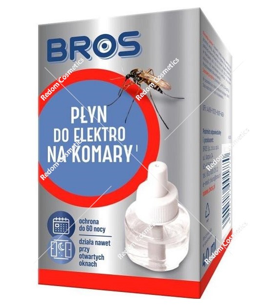 Bros elektro płyn na komary 60 nocy 40 ml