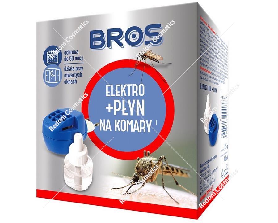 BROS Elektro urządzenie + płyn na komary 60 nocy