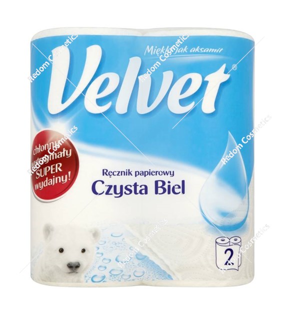 Velvet ręcznik Czysta Biel 2 rolki