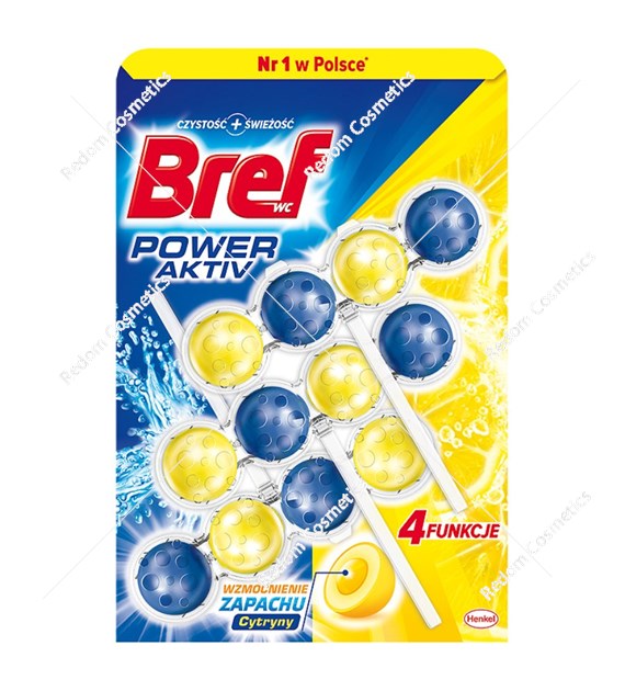 BREF Power Aktiv Fresh zawieszka do WC 3x50g Lemon