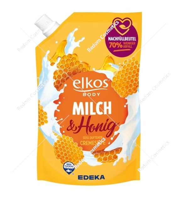 Elkos mydło w płynie Mleko i miód 750ml zapas