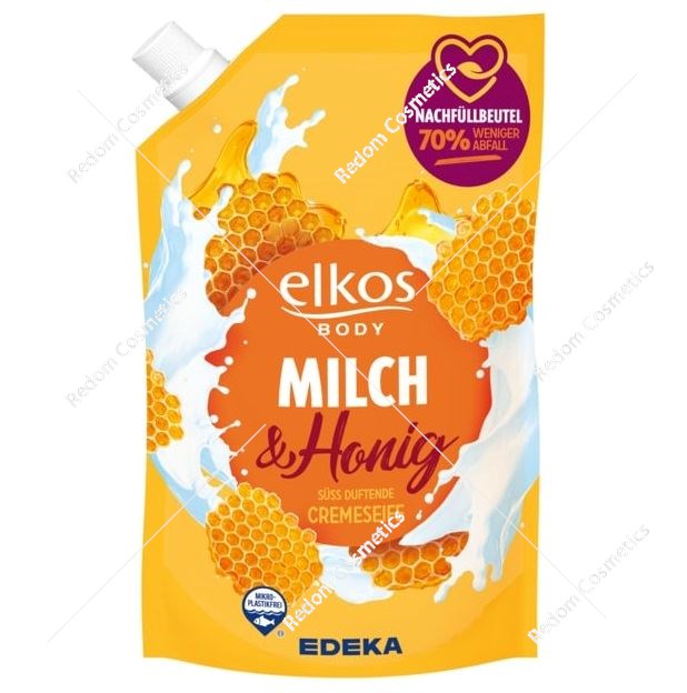 Elkos mydło w płynie Mleko i miód 750ml zapas