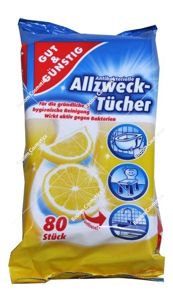 G&G ściereczki nasączane do czyszczenia 80szt