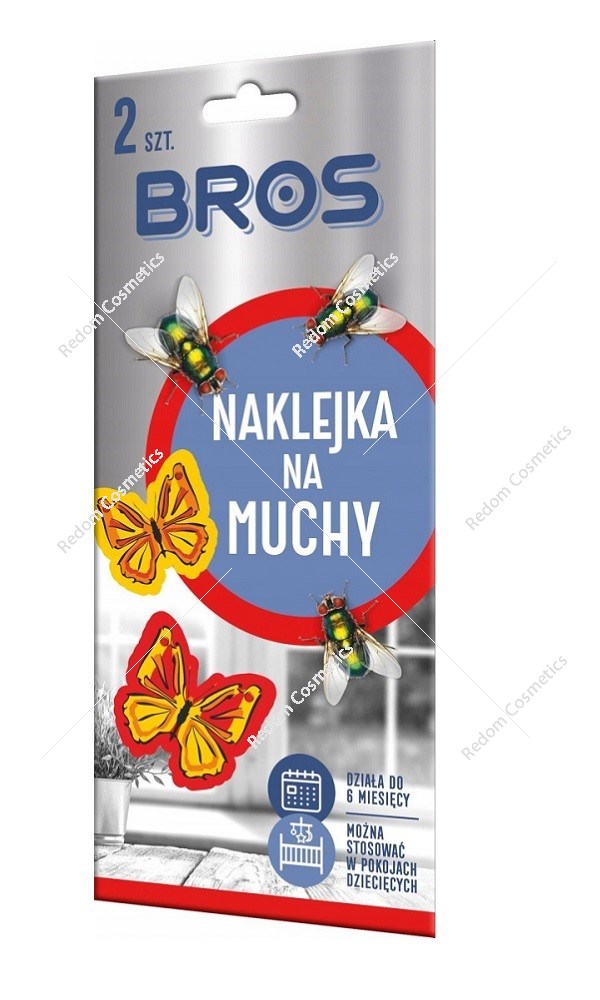 Bros naklejki na muchy 2 sztuki