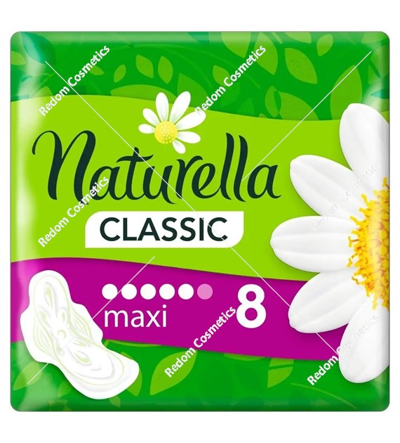 Naturella Classic Maxi podpaski ze skrzydełkami 8 sztuk rumiankowe chłonne