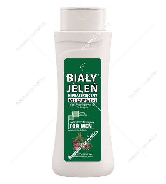 Biały Jeleń Men żel&szampon 2w1 z łopianem 300ml