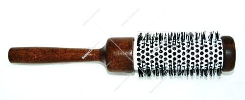 Ceramiczna szczotka do modelowania włosów w drewnianej oprawie nr.6