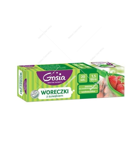 Gosia woreczki z suwakiem 1,5l 16 sztuk