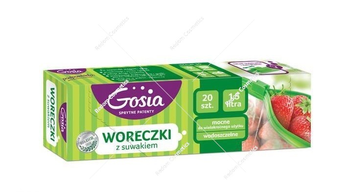 Gosia woreczki z suwakiem 1,5l 16 sztuk