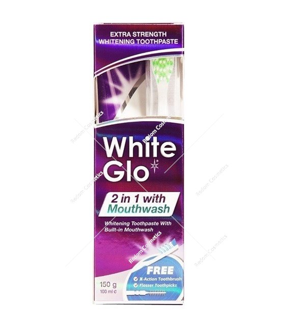 White Glo pasta do zębów professional 2 in 1 with Mouthwash 100 ml