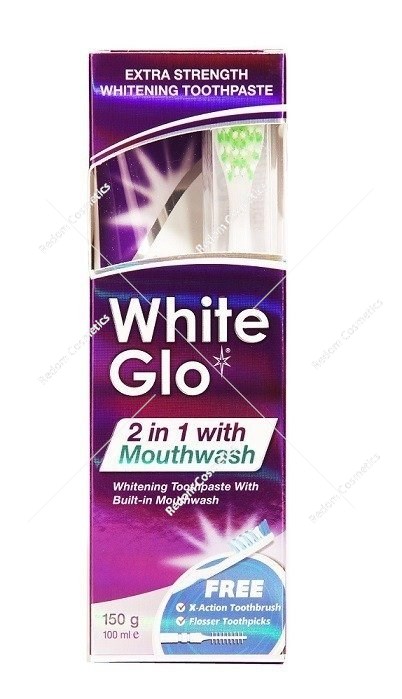 White Glo pasta do zębów professional 2 in 1 with Mouthwash 100 ml