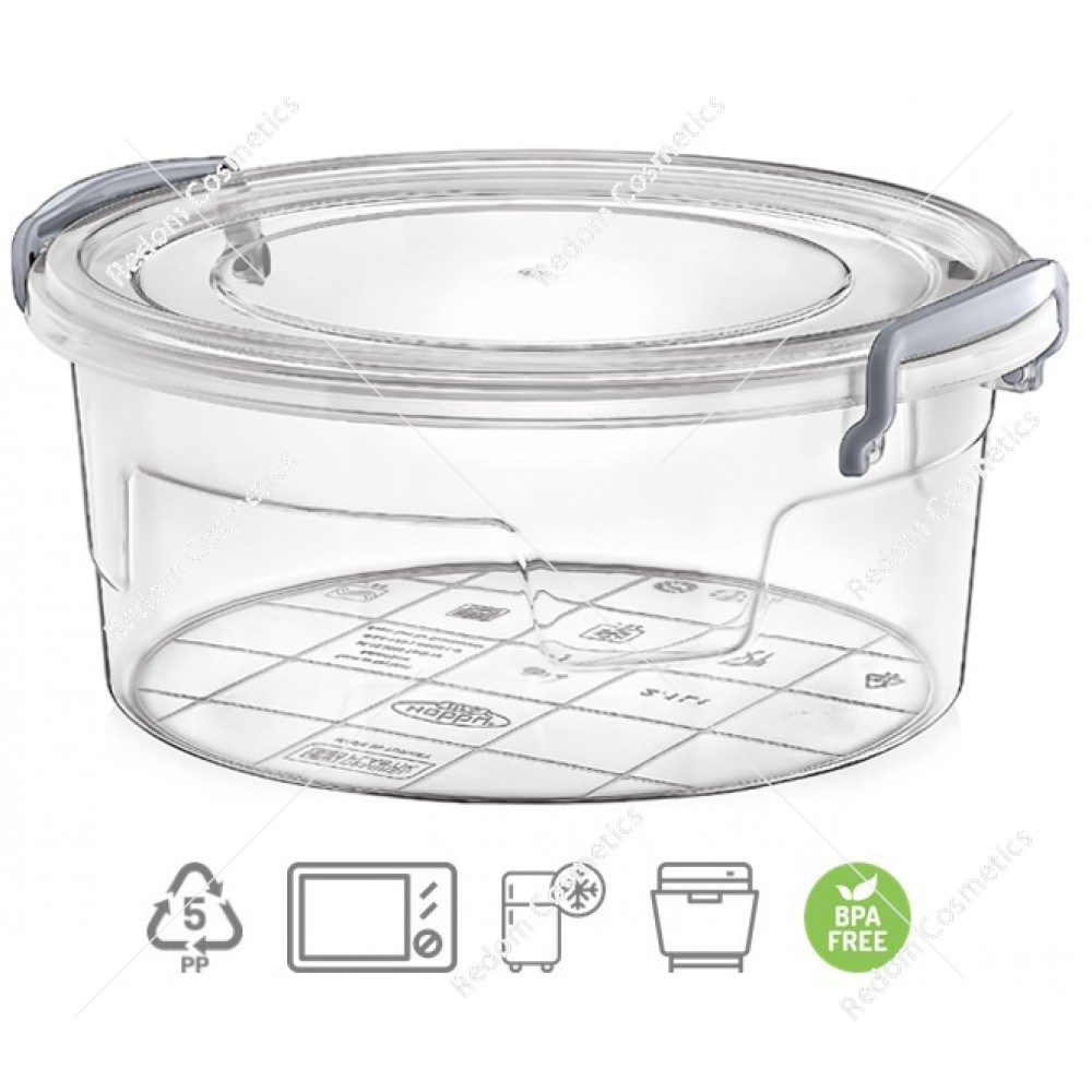 Chomik Pojemnik plastikowy okrągły 1200 ml MULTIBOX uniwersalny 2364