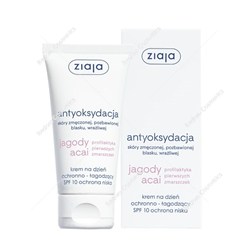 Ziaja jagody acai SPF10 krem ochronno-łagodzący do twarzy na dzień 50 ml
