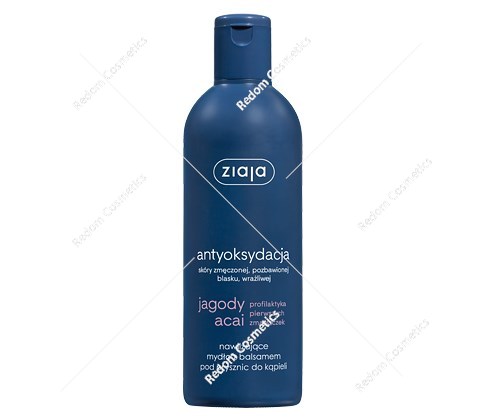 Ziaja acai nawilżające mydło z balsamem pod prysznic do kąpieli 300ml.