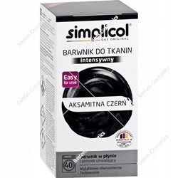 SIMPLICOL Barwnik do tkanin Intensywny Aksamitna Czerń 560g