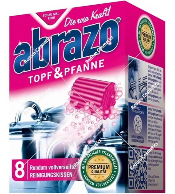 Abrazo gąbki zmywaki nasączone 8 szt. (Niemcy)