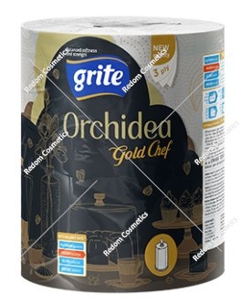 Grite Orchidea Gold ręcznik 1 rolka 3 warstwy