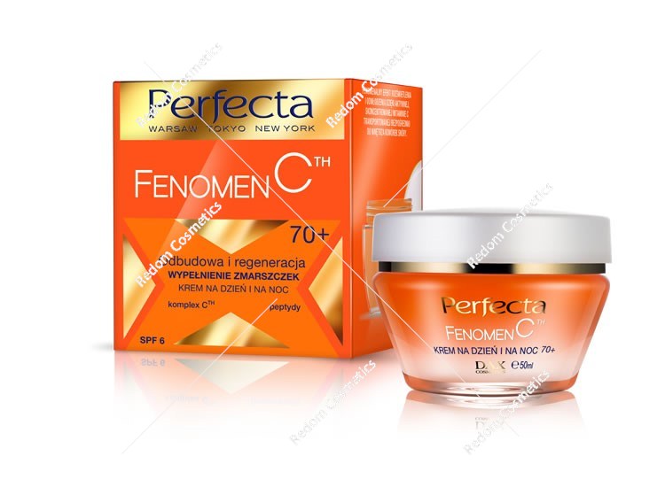 Dax Perfecta Fenomen C odbudowa i regeneracja wypełnienie zmarszczek krem na dzień i na noc 70+ SPF 6 50ml