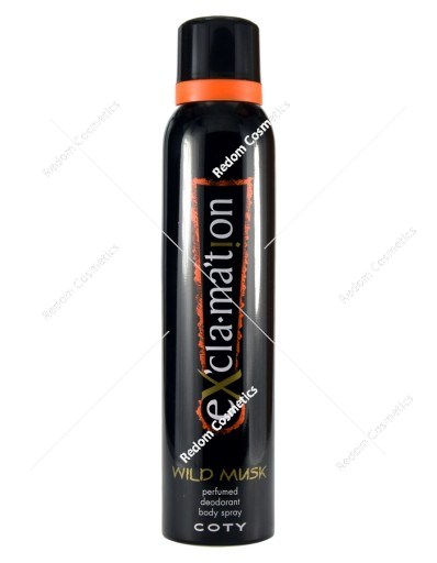 Coty Exclamation dezodorant Wild Musk 150ml spray