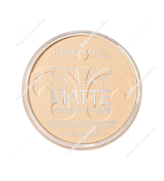 RIMMEL STAY MATTE 001 TRANSPARENT matujący puder do twarzy z minerałami 14 g