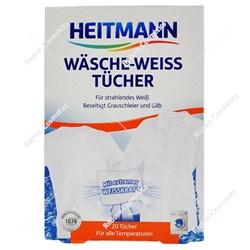 Heitmann Chusteczki wybielające 20 sztuk