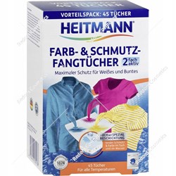 Heitmann Farb&Schmutz chusteczki wyłapujące kolor 44 sztuk