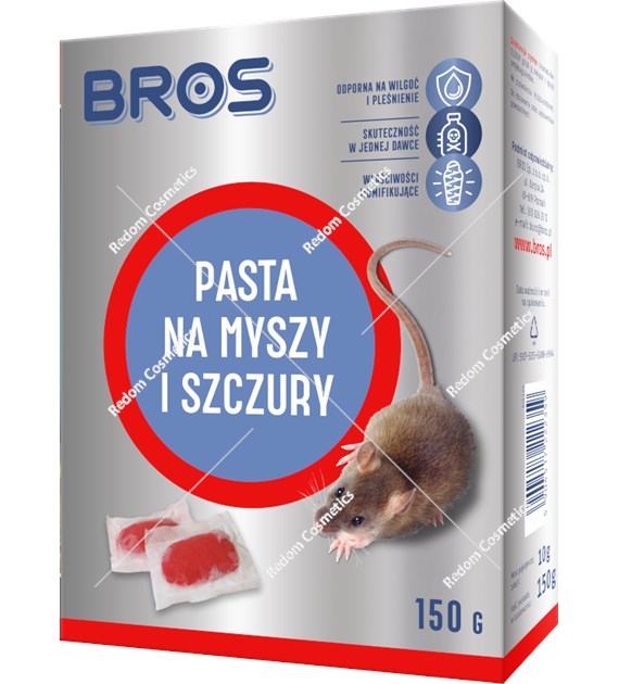 Bros pasta na myszy i szczury 150 g