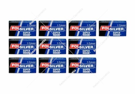 Polsilver Super Irydium żyletki 10 opakowań po 5 sztuk