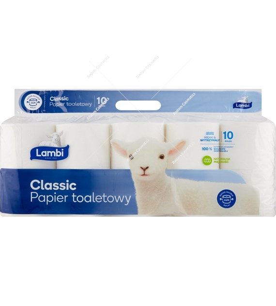 Lambi Classic papier toaletowy 3-warstwowy 10 rolek