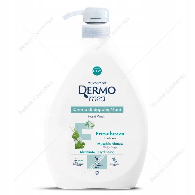 DERMOMED Mydło w płynie z pompką Białe piżmo 1l