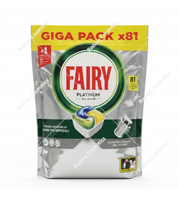 Fairy Platinum kapsułki do zmywarki 81 sztuk