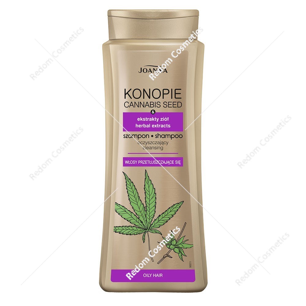 Joanna Konopie oczyszczający szampon do włosów przetłuszczających się 400ml